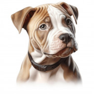 Nažehlovačka Pitbull štěně hnědé