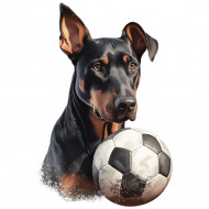 Nažehlovačka Dobrman a balón