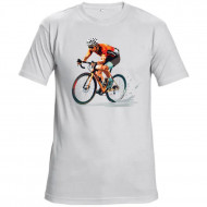 Tričko bílé Cyklista