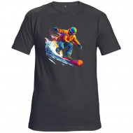 Tričko černé Snowboardista