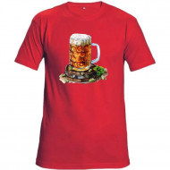 Tričko červené Pivo na sudu