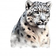 Nažehlovačka Leopard sněžný hlava