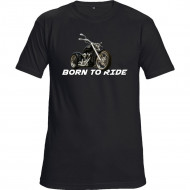 Tričko černé Born to ride II.