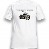 Tričko bílé Born to ride