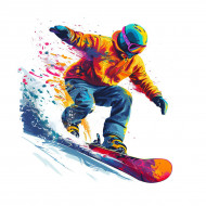 Nažehlovačka Snowboardista