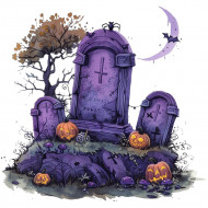 Nažehlovačka Náhrobky Halloween