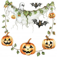 Nažehlovačka Girlanda Halloween