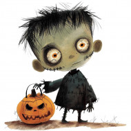 Nažehlovačka Zombie a dýně