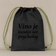 Vak na ramena Víno je levnější než psycholog