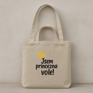 Taška Jsem princezna vole! béžová II.