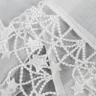 Záclona HVĚZDIČKY bílé