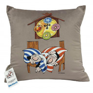 Povlak na polštářek Křemílek a Vochomůrka spí