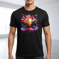 Tričko černé PTAČÍ LES color