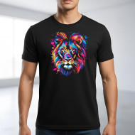 Tričko černé LEV hlava color