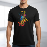 Tričko černé SAXOFON color II.