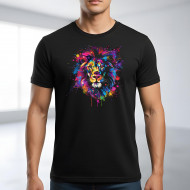 Tričko černé LEV znamení color