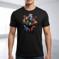 Tričko černé Temné město color