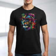 Tričko černé LEV v brýlích color