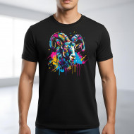 Tričko černé KOZOROH znamení color