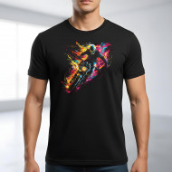 Tričko černé MOTORBIKE GHOST DEVIL color