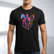 Tričko černé KONĚ color II.