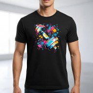 Tričko černé FITNESS color