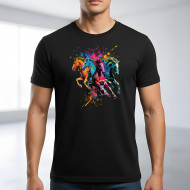 Tričko černé KONĚ color I.