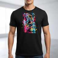 Tričko černé Tajemná holčička color