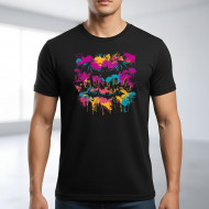 Tričko černé NETOPÝŘÍ město color