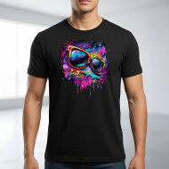 Tričko černé BRÝLE color