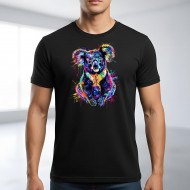 Tričko černé KOALA color