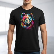 Tričko černé PANDA color