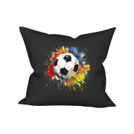 Povlak Fotbalový míč bavlna černý