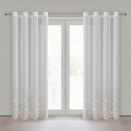 Záclona RUSTIKA vyšívaná béžová