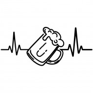 Nažehlovačka Pivo ekg černá