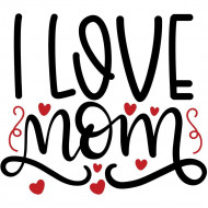 Nažehlovačka I love mom