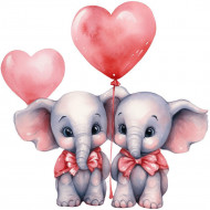 Nažehlovačka Slůňata s balónky