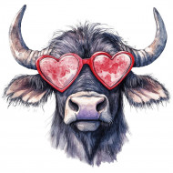 Nažehlovačka Buvol a růžové brýle