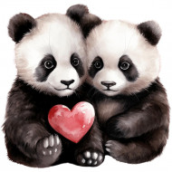 Nažehlovačka Zamilované Pandy