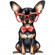 Nažehlovačka Krysařík brýle srdce