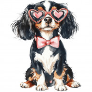 Nažehlovačka Kavalír brýle srdce