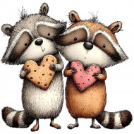 Nažehlovačka Raccoon (3)