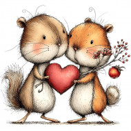 Nažehlovačka Zamilovaní chipmunkové