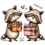 Nažehlovačka Raccoon (1)