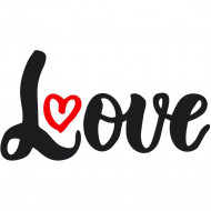 Nažehlovačka Love you srdíčka