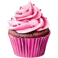 Nažehlovačka Růžový cupcake