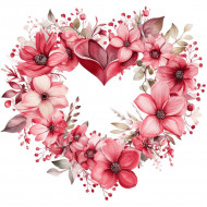 Nažehlovačka Květinové srdce 2