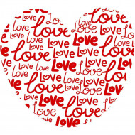 Nažehlovačka Srdce LOVE YOU