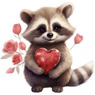 Nažehlovačka Mýval se srdíčkem