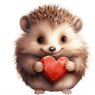 Nažehlovačka Ježeček se srdíčkem